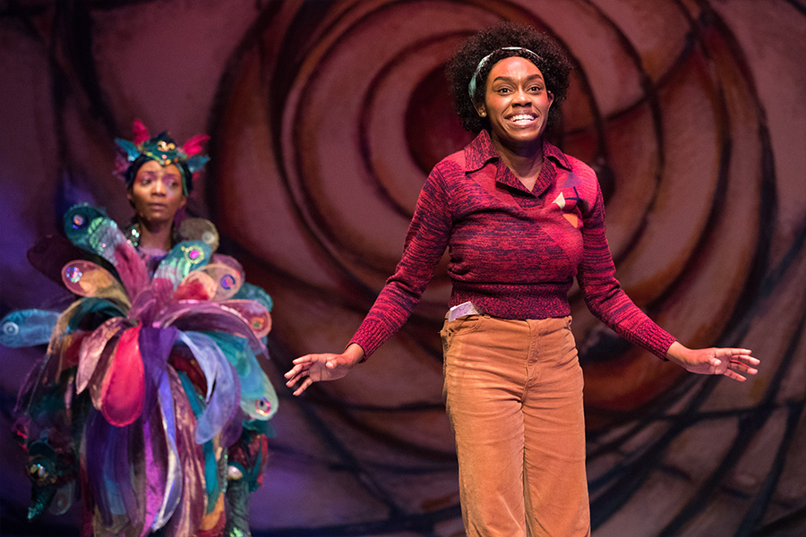 Tyasia Velines and Alicia Grace in A Wind in the Door, The Kennedy Center (2021). Photo by Teresa Wood