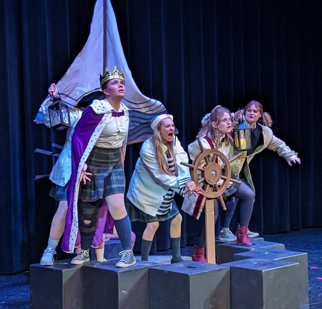 Wild Waves Whist, a one-act drama by Patty MacMullen, GPAC Theatre. Photo: S. Hammer.